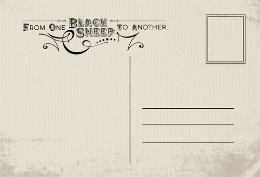 Black Sheep Post Card