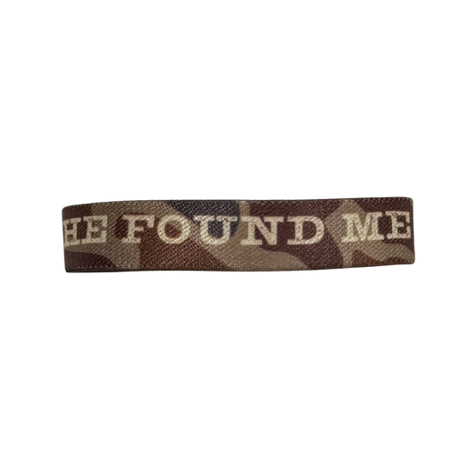 He Found Me Camo Bracelet