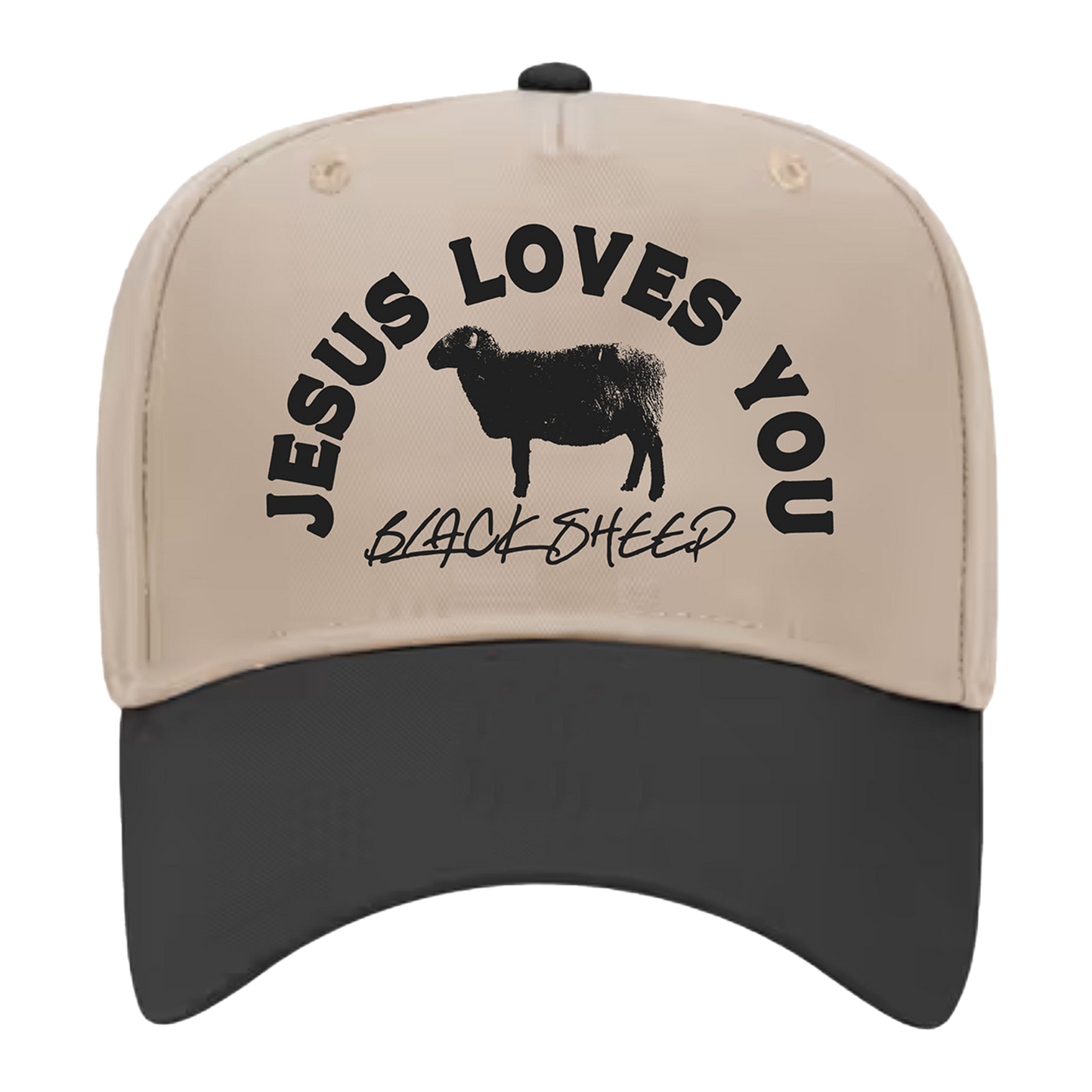 Tan Black Sheep Hat